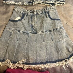 Prada shirt and skirt